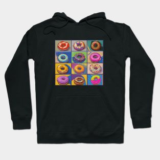 Donut Food Yummy Pastry Delicious Pattern Hoodie